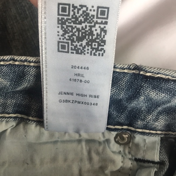 True Religion Jennie Curvy High Rise With Destroy in Light Whisper Size 32 - Picture 11 of 13